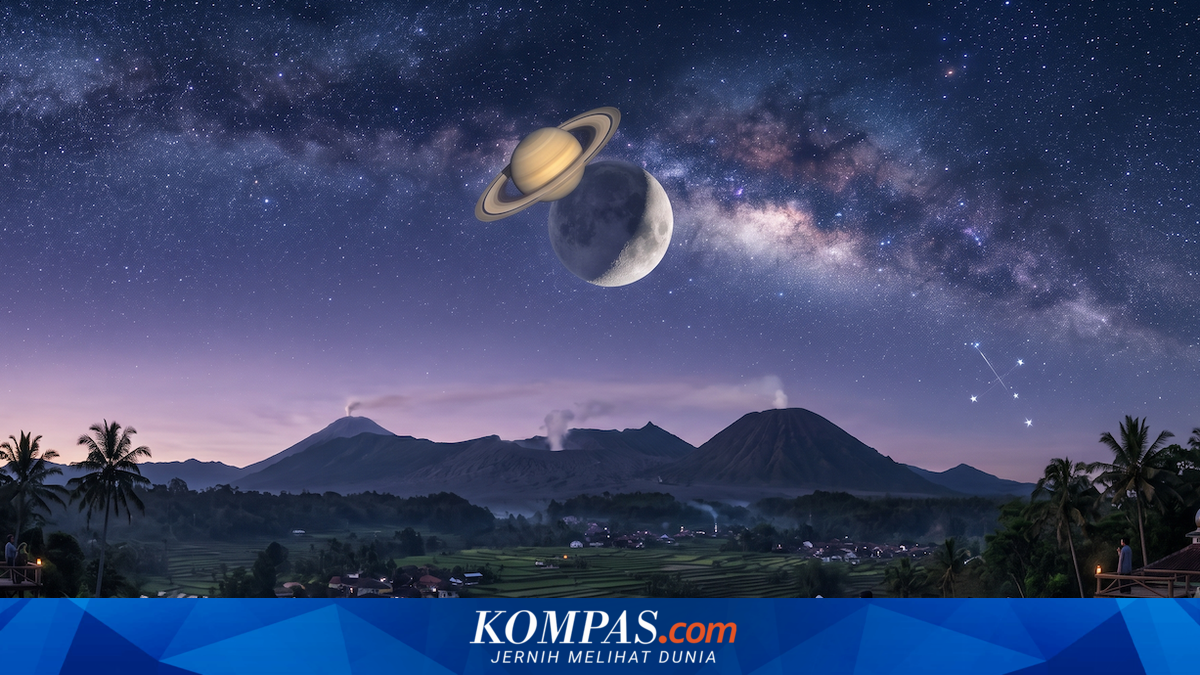 Konjungsi Saturnus dan Bulan, Pemandangan Kosmik Malam Ini